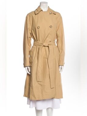 Vince Beige Trench Coat with Waist Tie